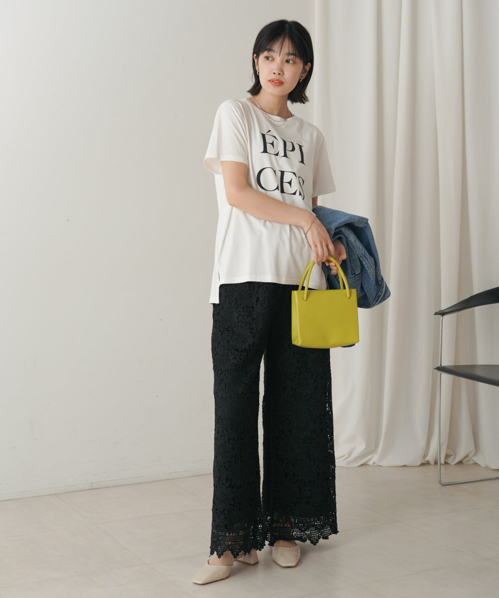 カラーロゴプリントTシャツ