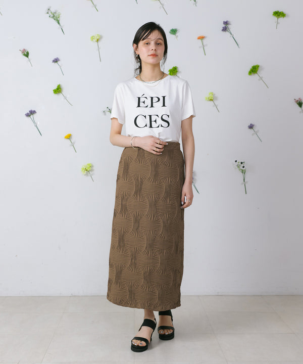 カラーロゴプリントTシャツ