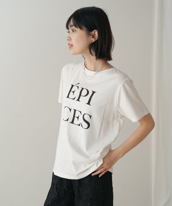 カラーロゴプリントTシャツ