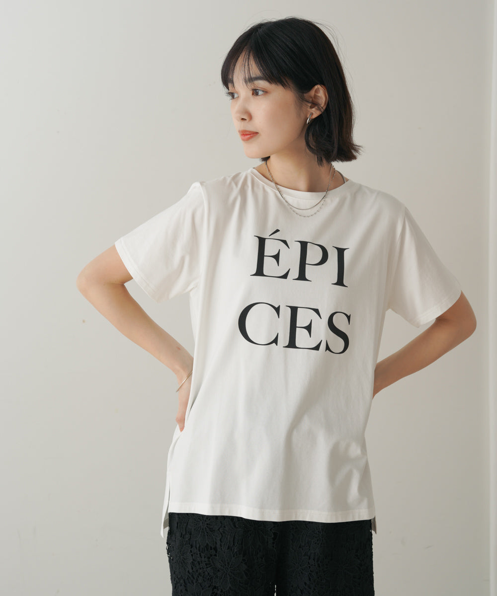 カラーロゴプリントTシャツ