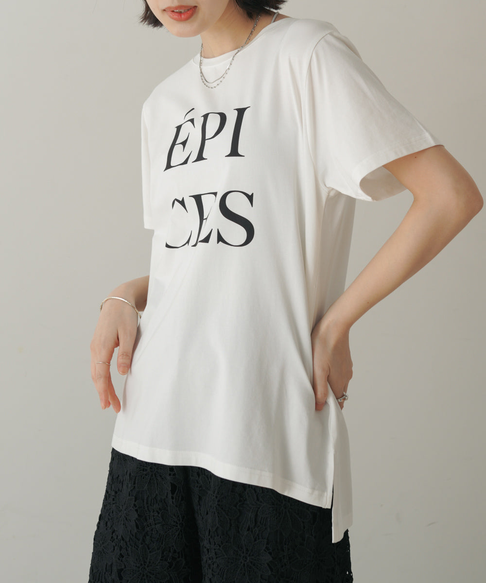 カラーロゴプリントTシャツ