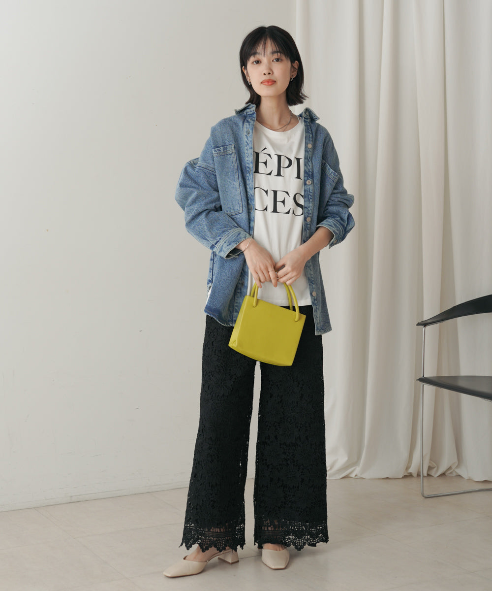 カラーロゴプリントTシャツ