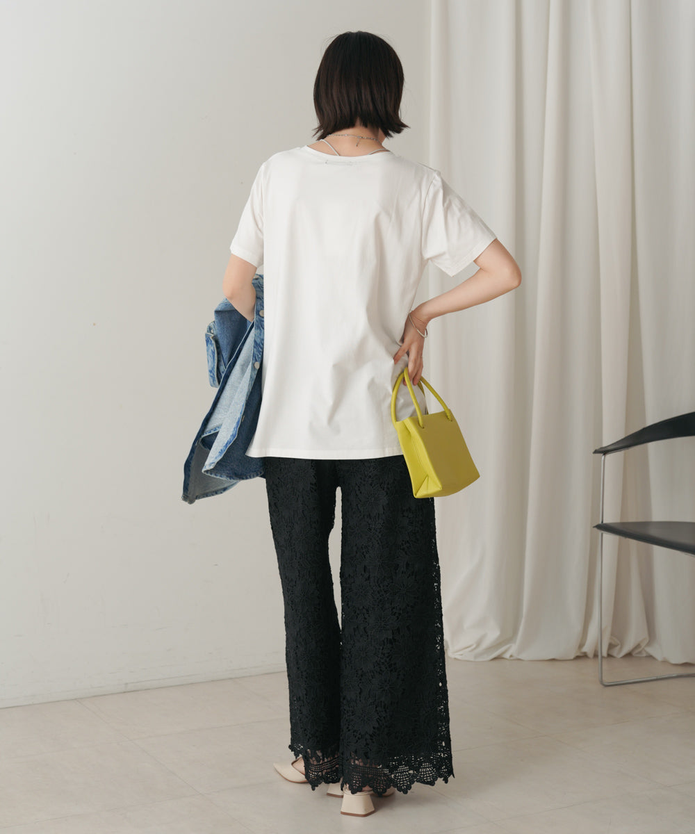 カラーロゴプリントTシャツ