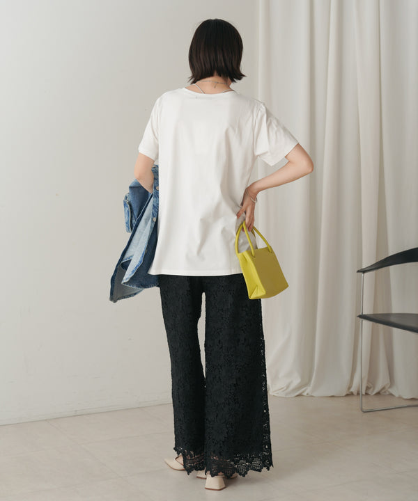 カラーロゴプリントTシャツ