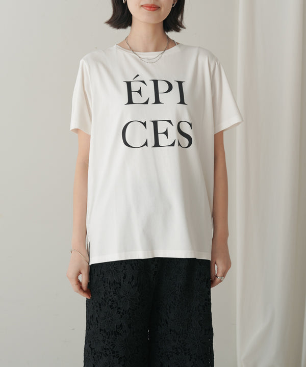 カラーロゴプリントTシャツ