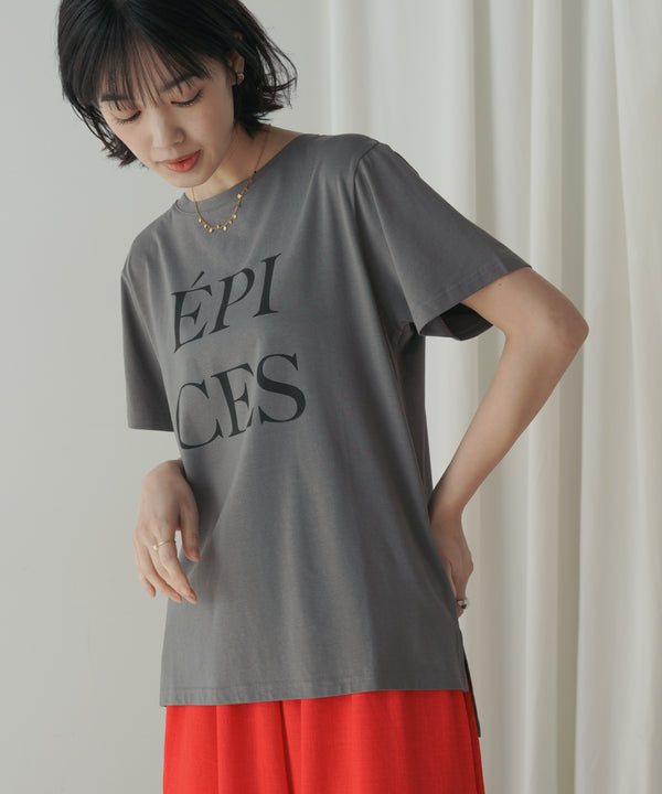 カラーロゴプリントTシャツ