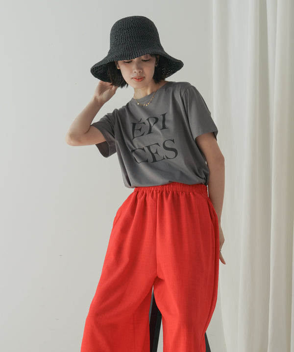 カラーロゴプリントTシャツ