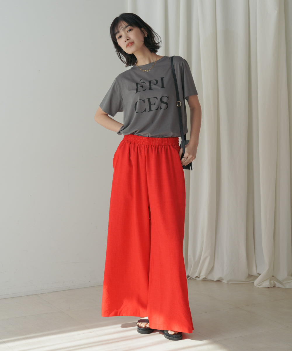 カラーロゴプリントTシャツ