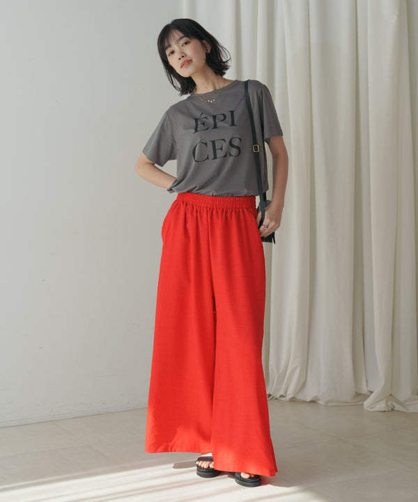 カラーロゴプリントTシャツ