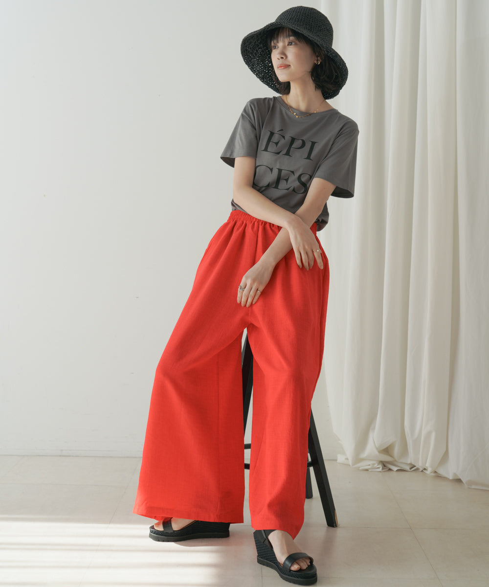 カラーロゴプリントTシャツ