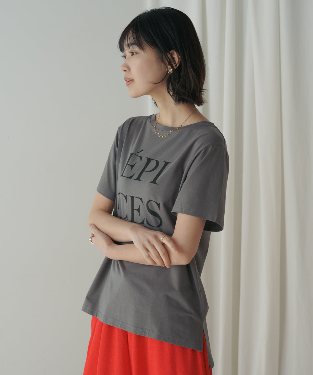 カラーロゴプリントTシャツ