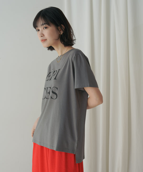 カラーロゴプリントTシャツ