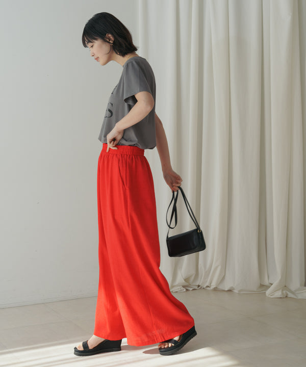 カラーロゴプリントTシャツ