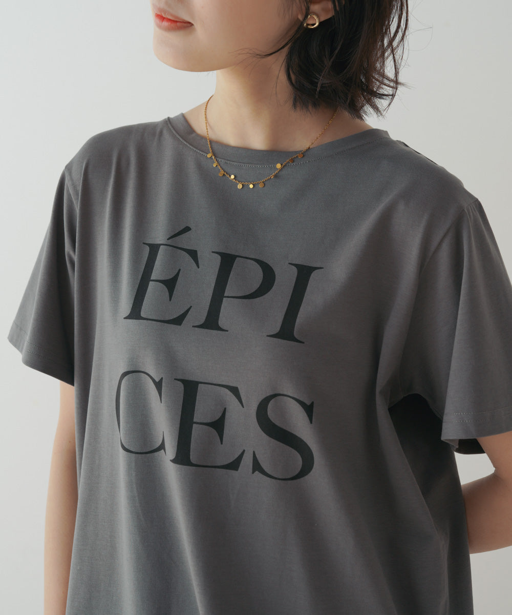 カラーロゴプリントTシャツ