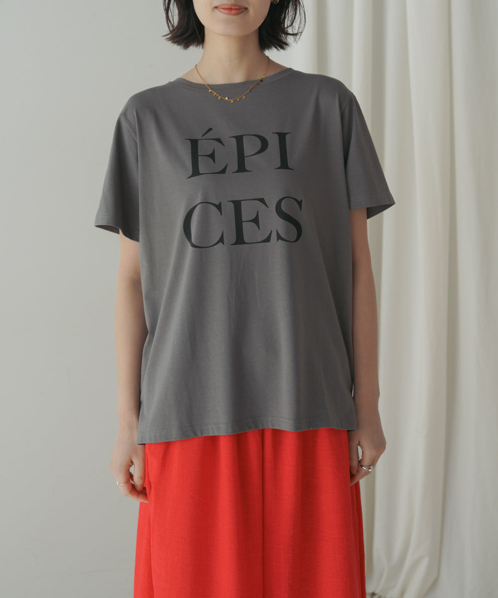 カラーロゴプリントTシャツ