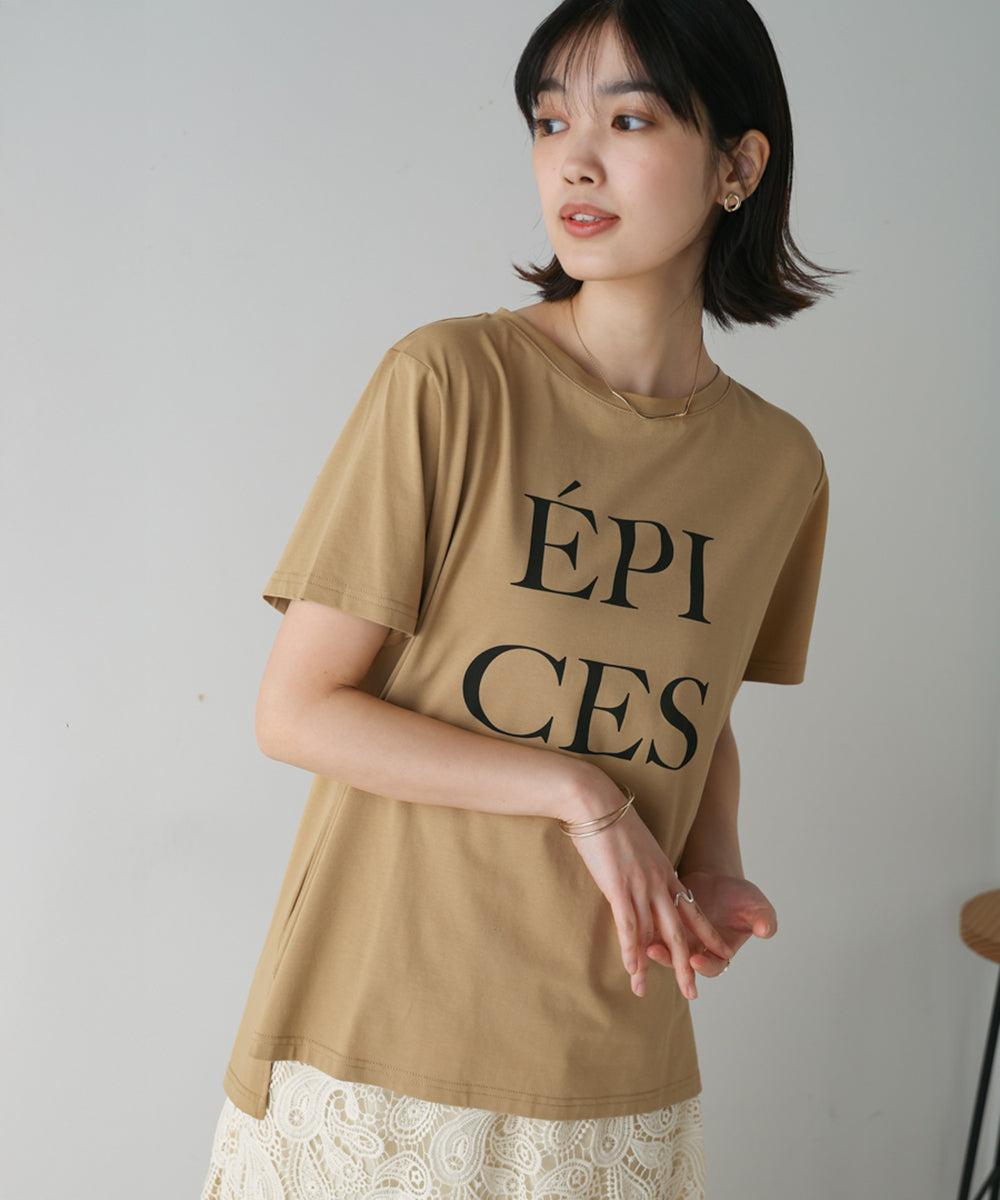 カラーロゴプリントTシャツ