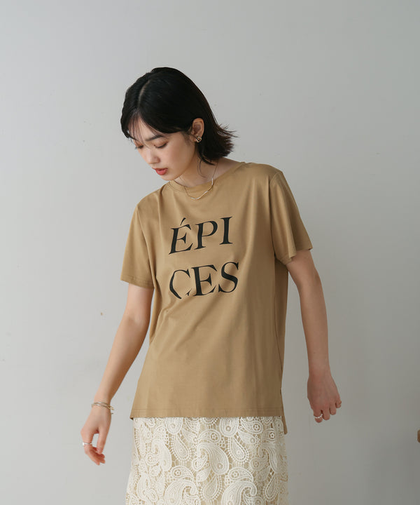 カラーロゴプリントTシャツ