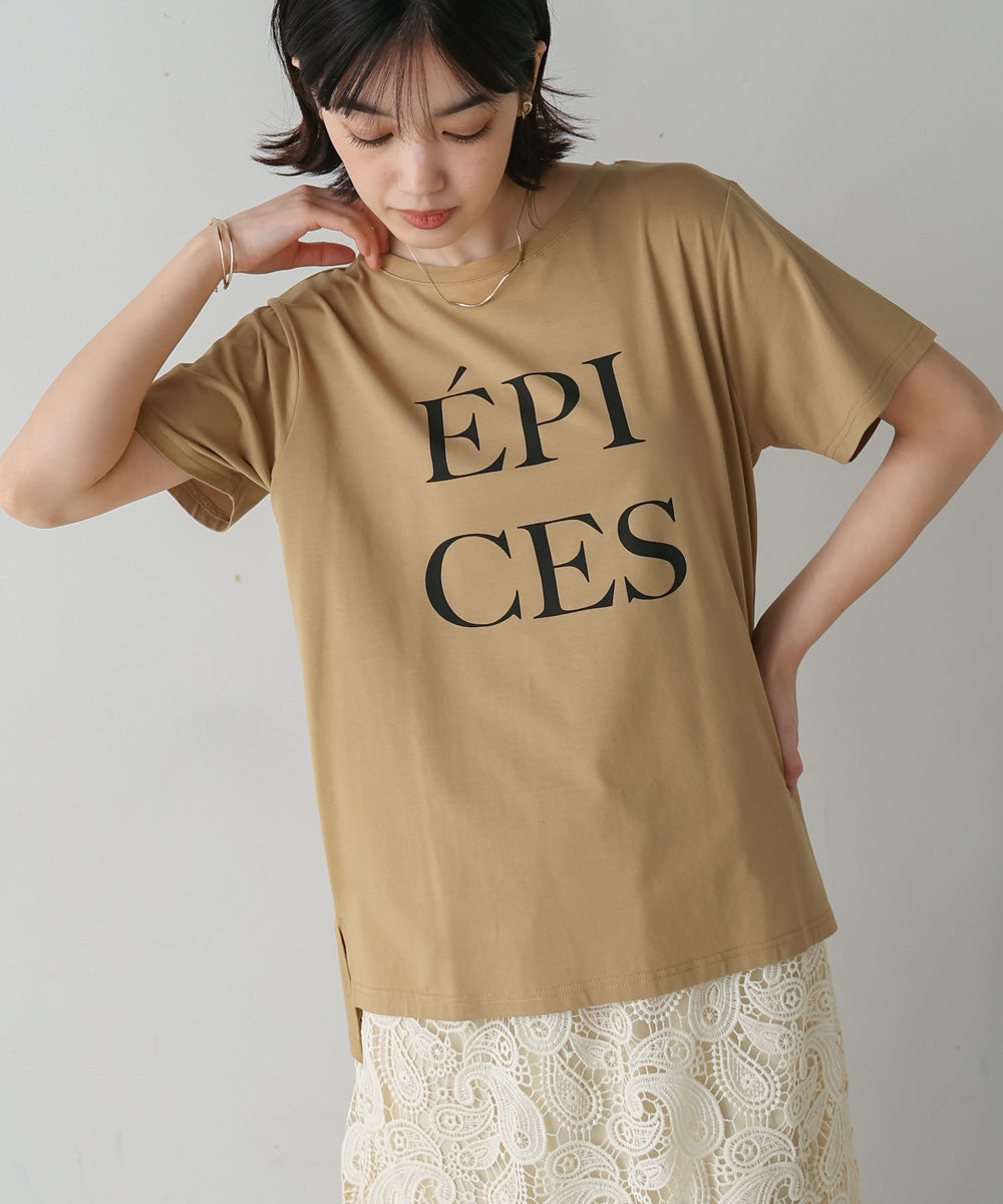 カラーロゴプリントTシャツ