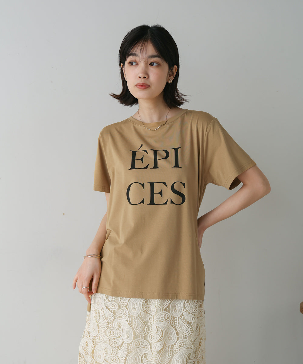 カラーロゴプリントTシャツ