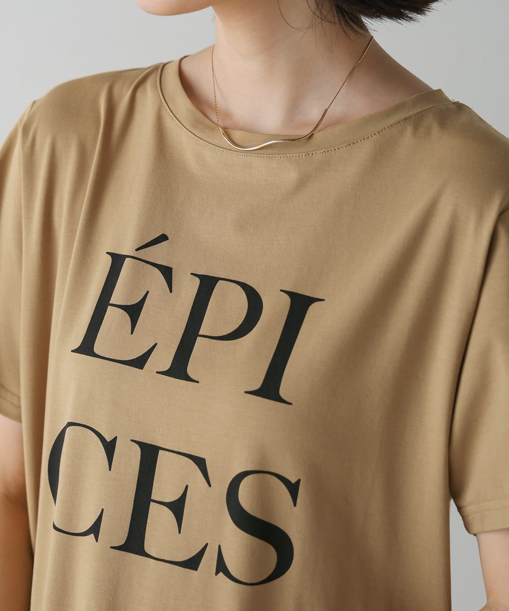 カラーロゴプリントTシャツ