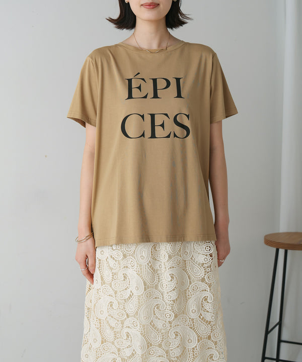 カラーロゴプリントTシャツ