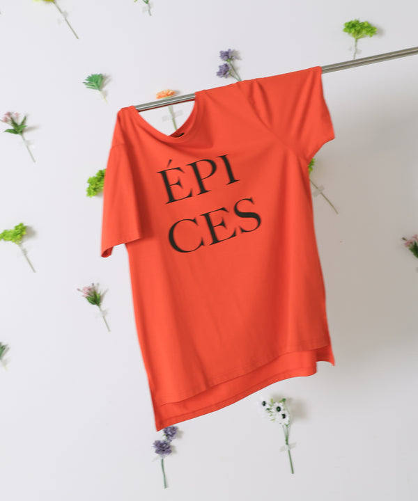 カラーロゴプリントTシャツ