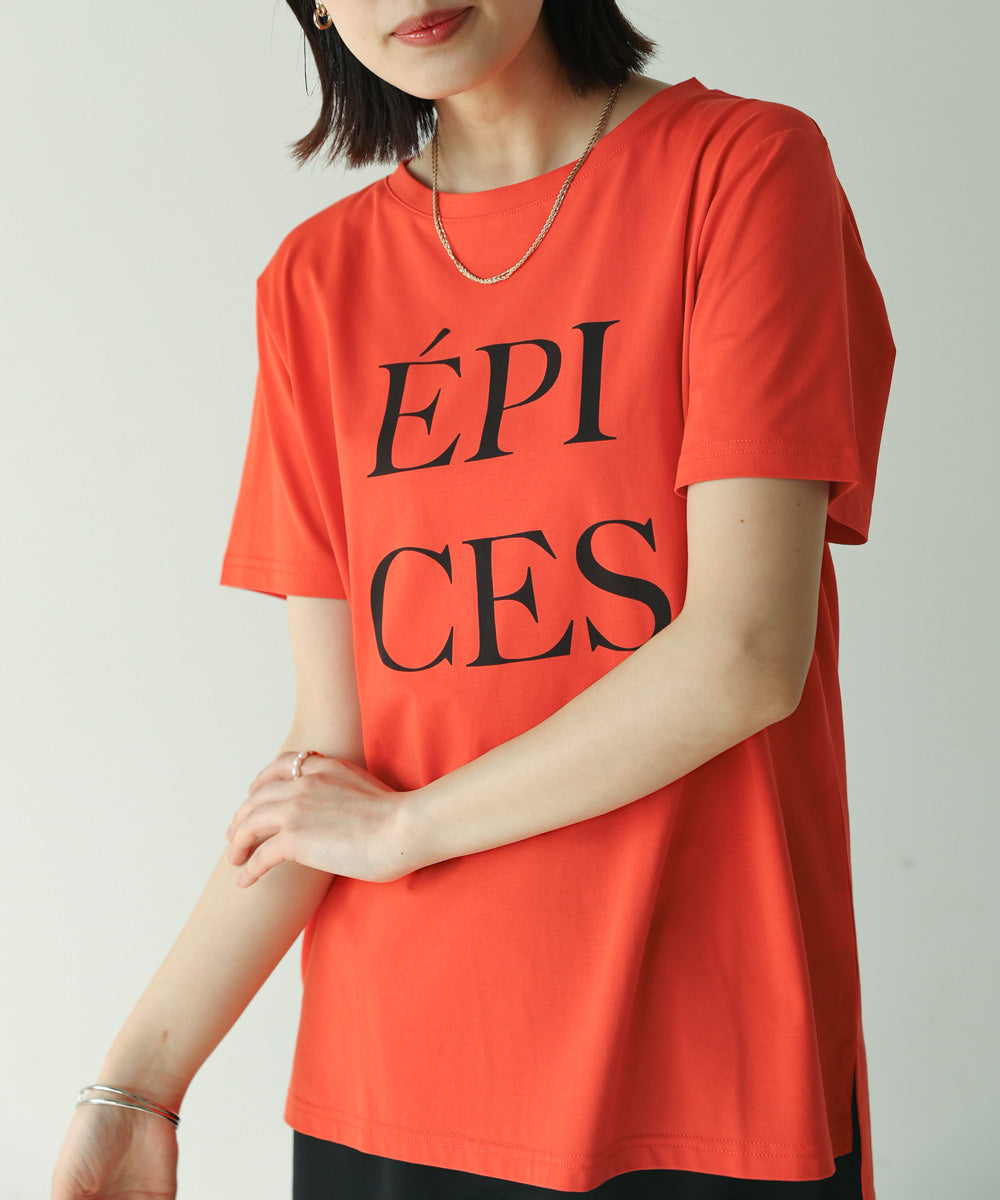 カラーロゴプリントTシャツ