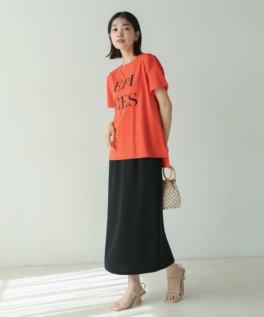 カラーロゴプリントTシャツ