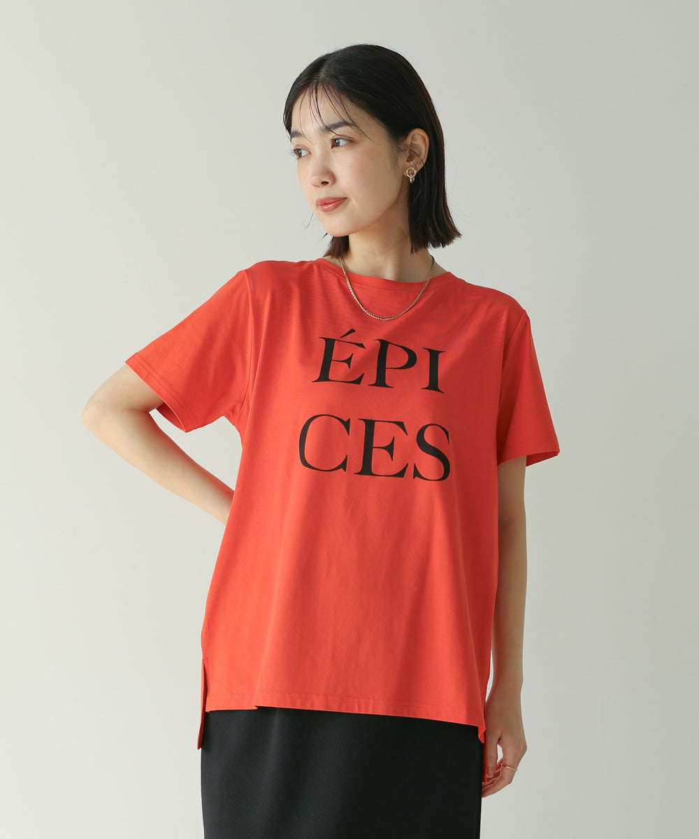 カラーロゴプリントTシャツ