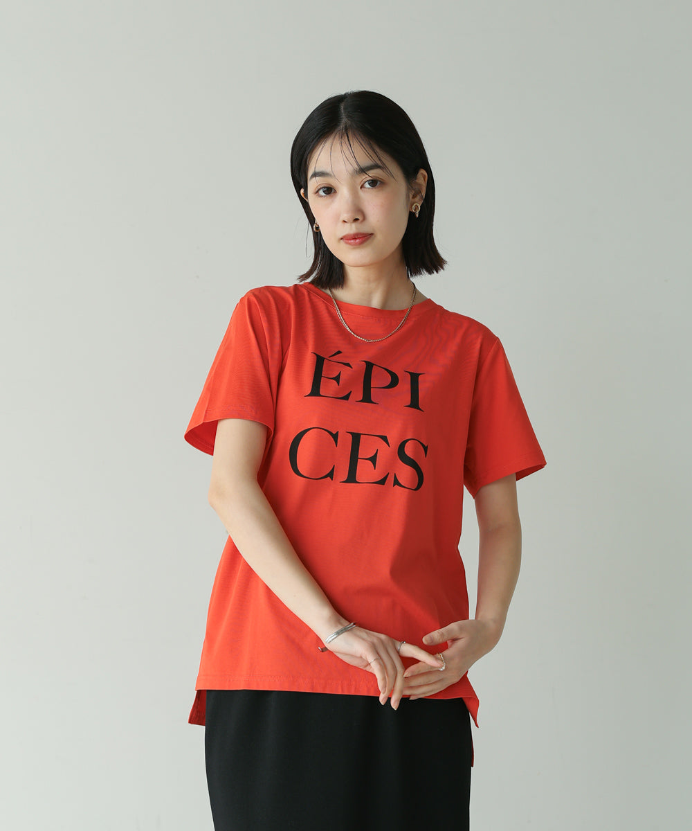 カラーロゴプリントTシャツ