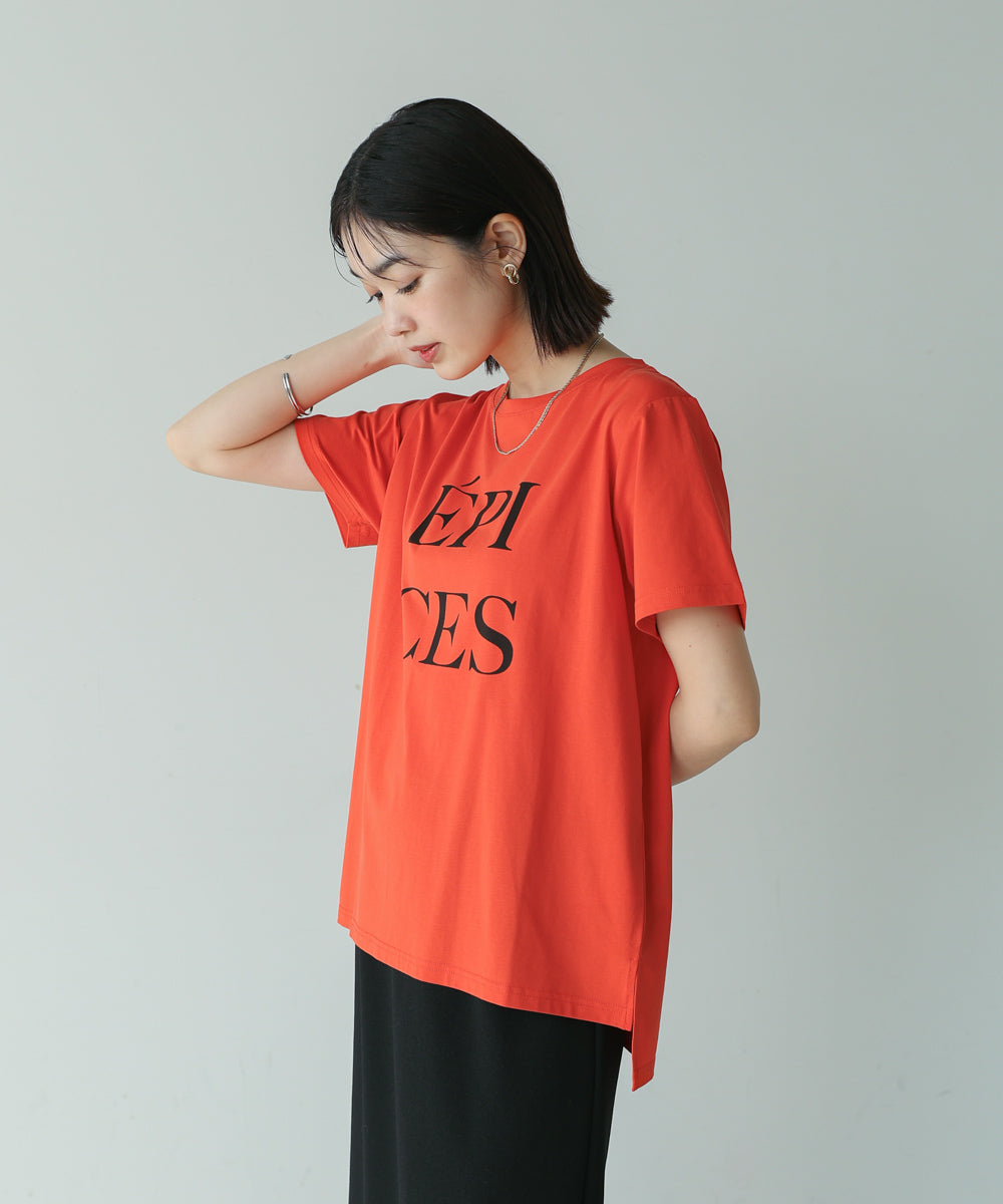 カラーロゴプリントTシャツ