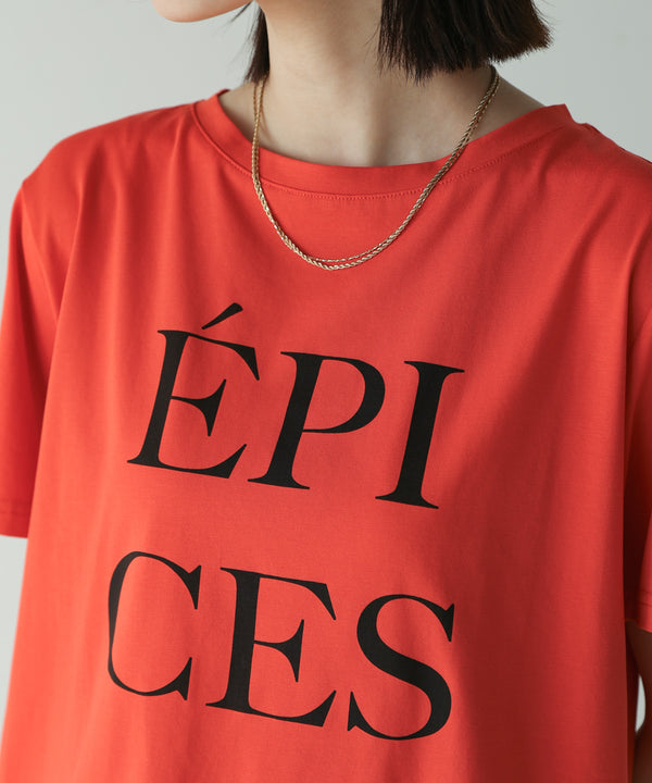 カラーロゴプリントTシャツ