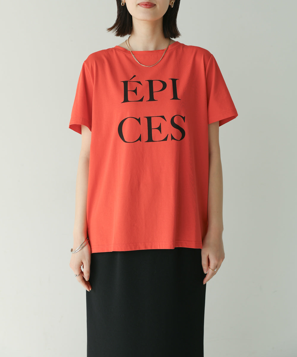 カラーロゴプリントTシャツ