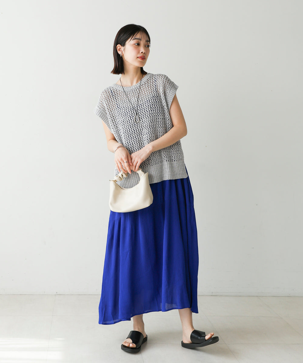 【WEB限定】透かし編みニット