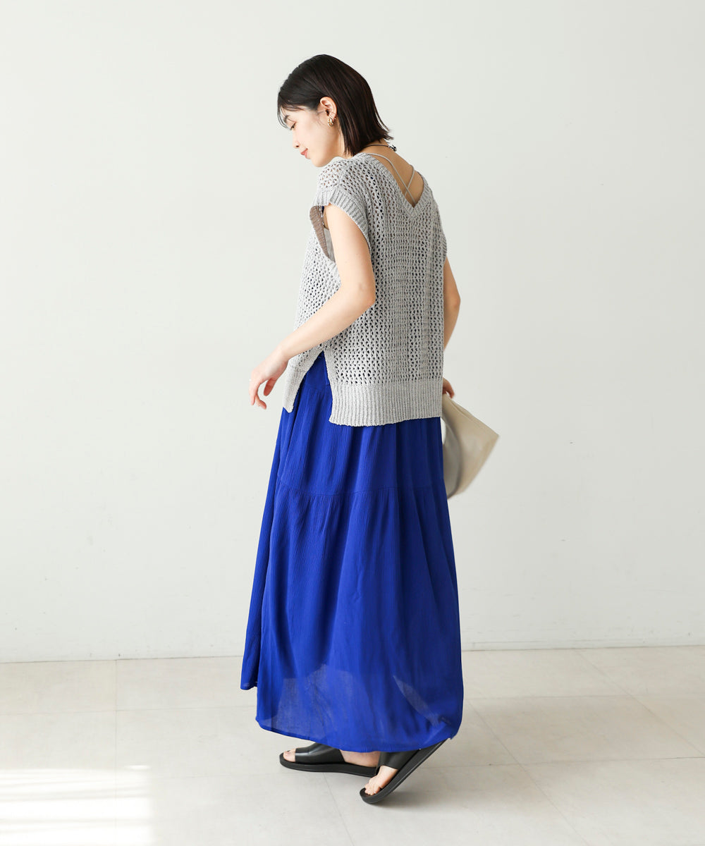 【WEB限定】透かし編みニット