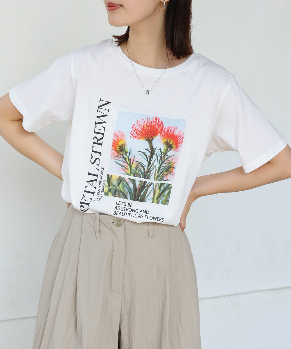 フォトフラワーTシャツ