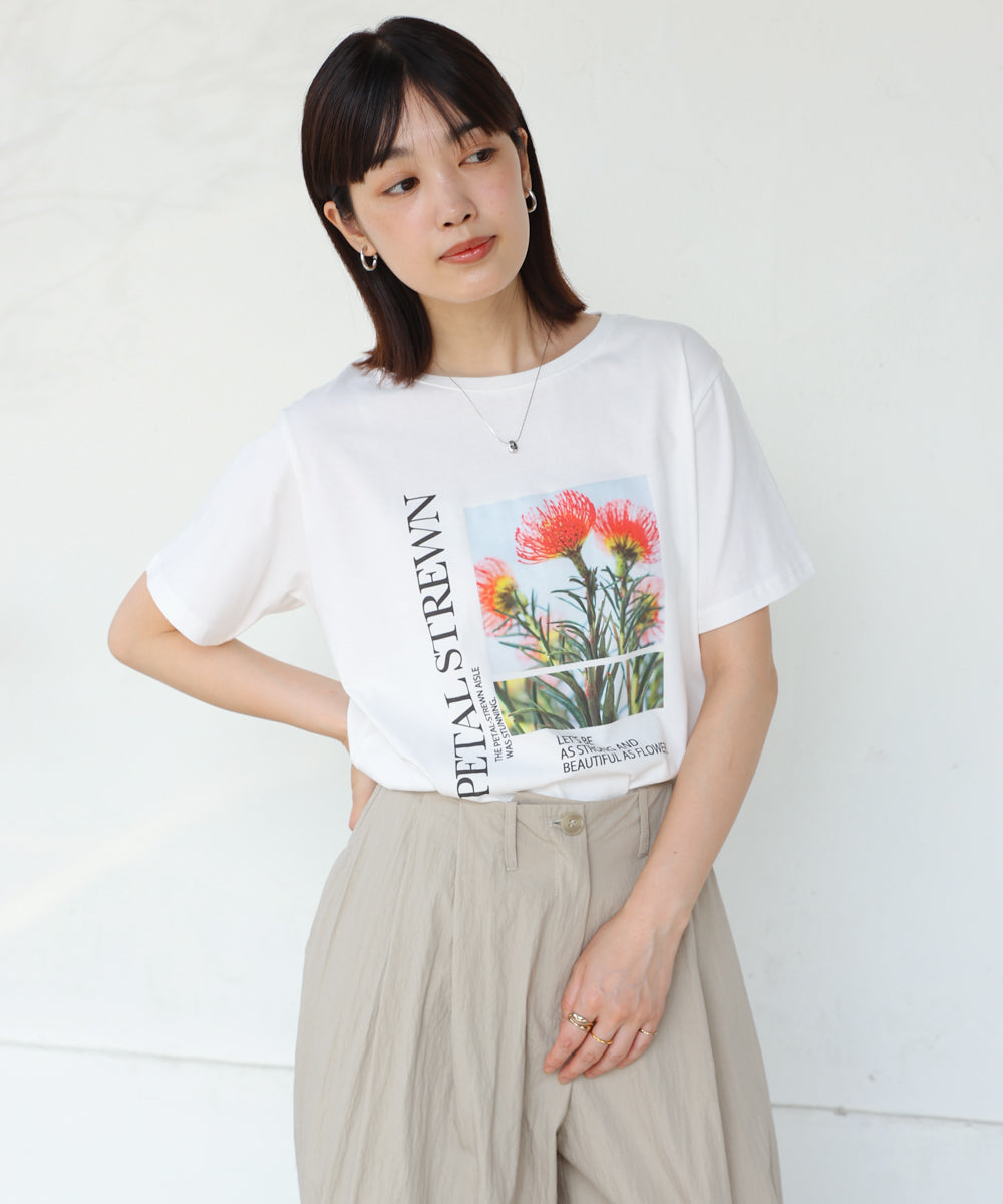フォトフラワーTシャツ