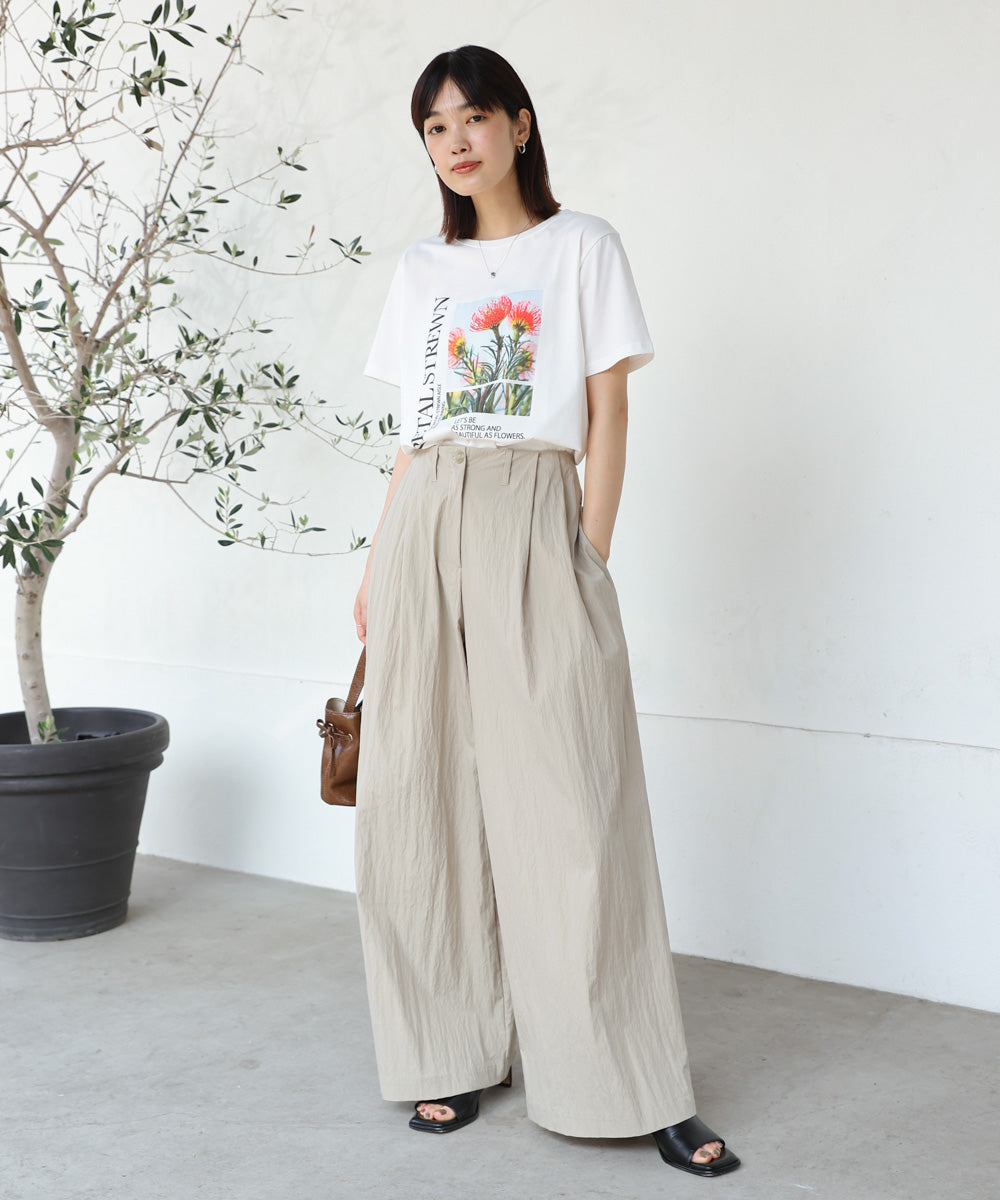 フォトフラワーTシャツ