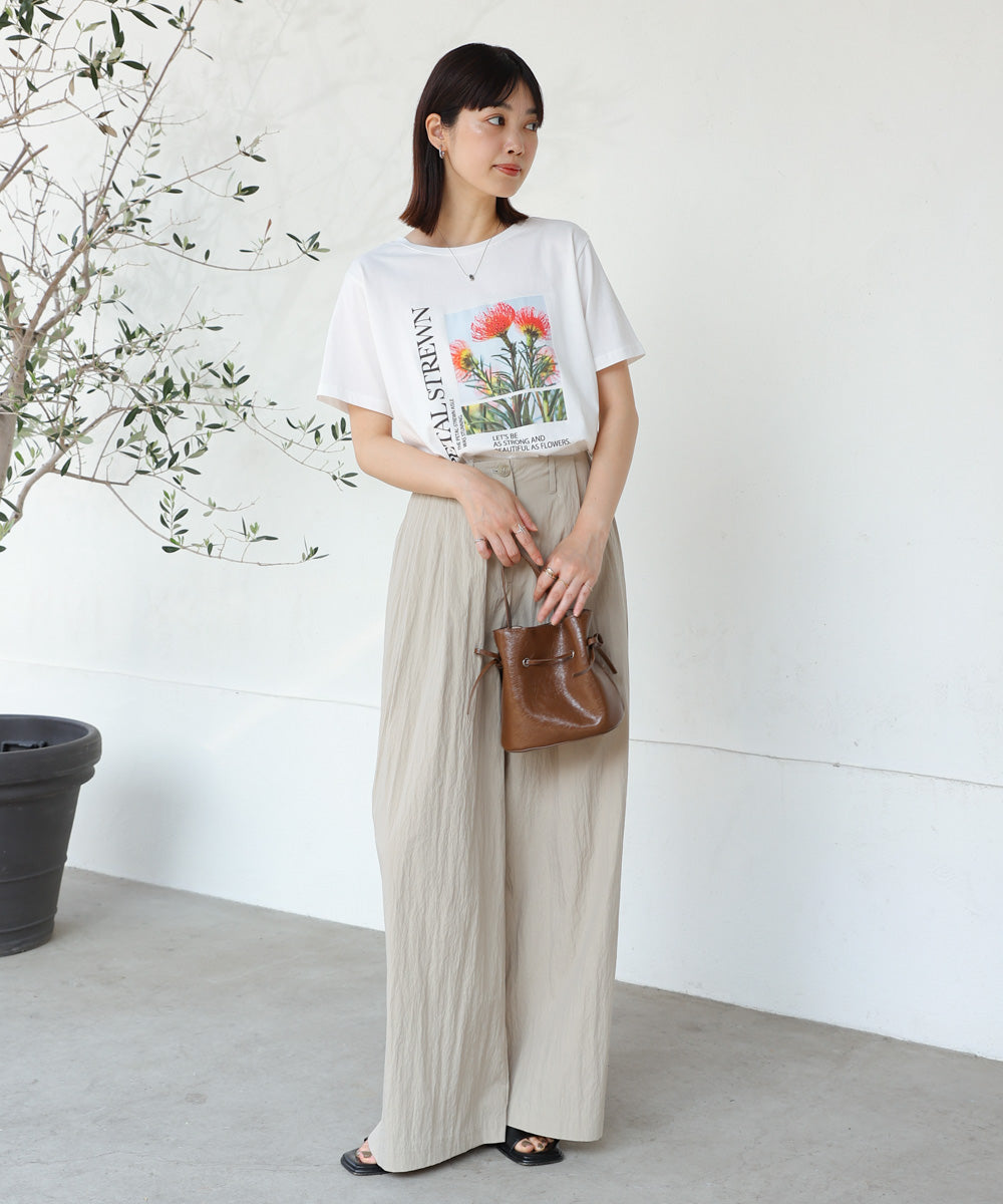 フォトフラワーTシャツ