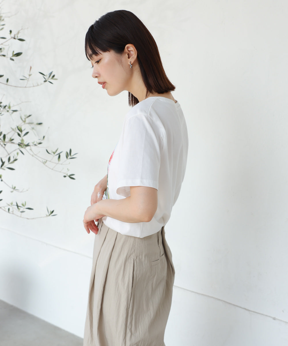 フォトフラワーTシャツ