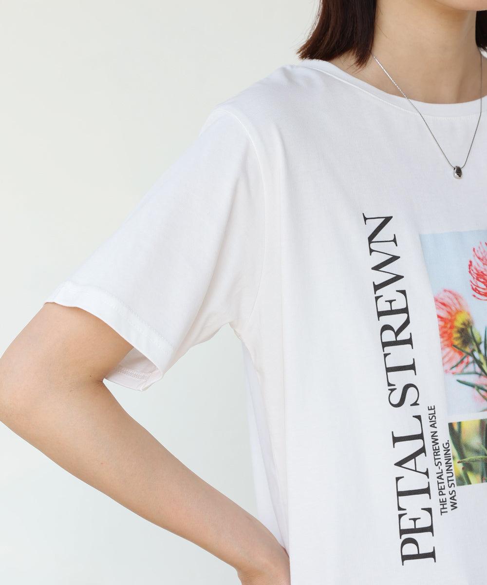 フォトフラワーTシャツ