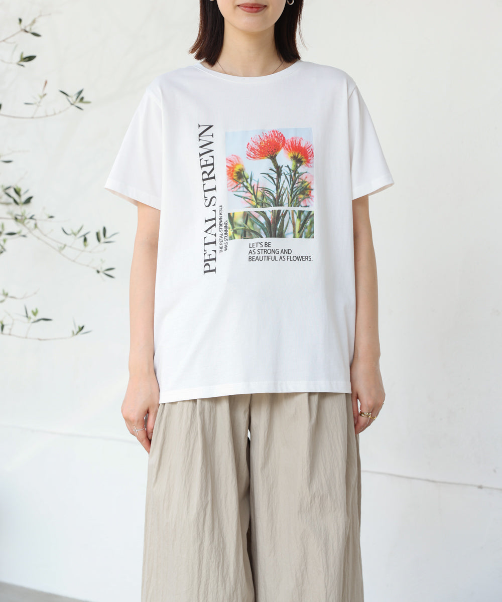 フォトフラワーTシャツ