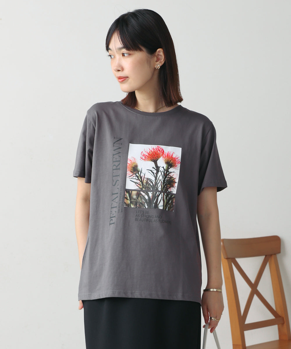 フォトフラワーTシャツ