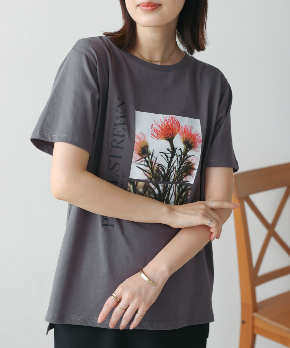 フォトフラワーTシャツ