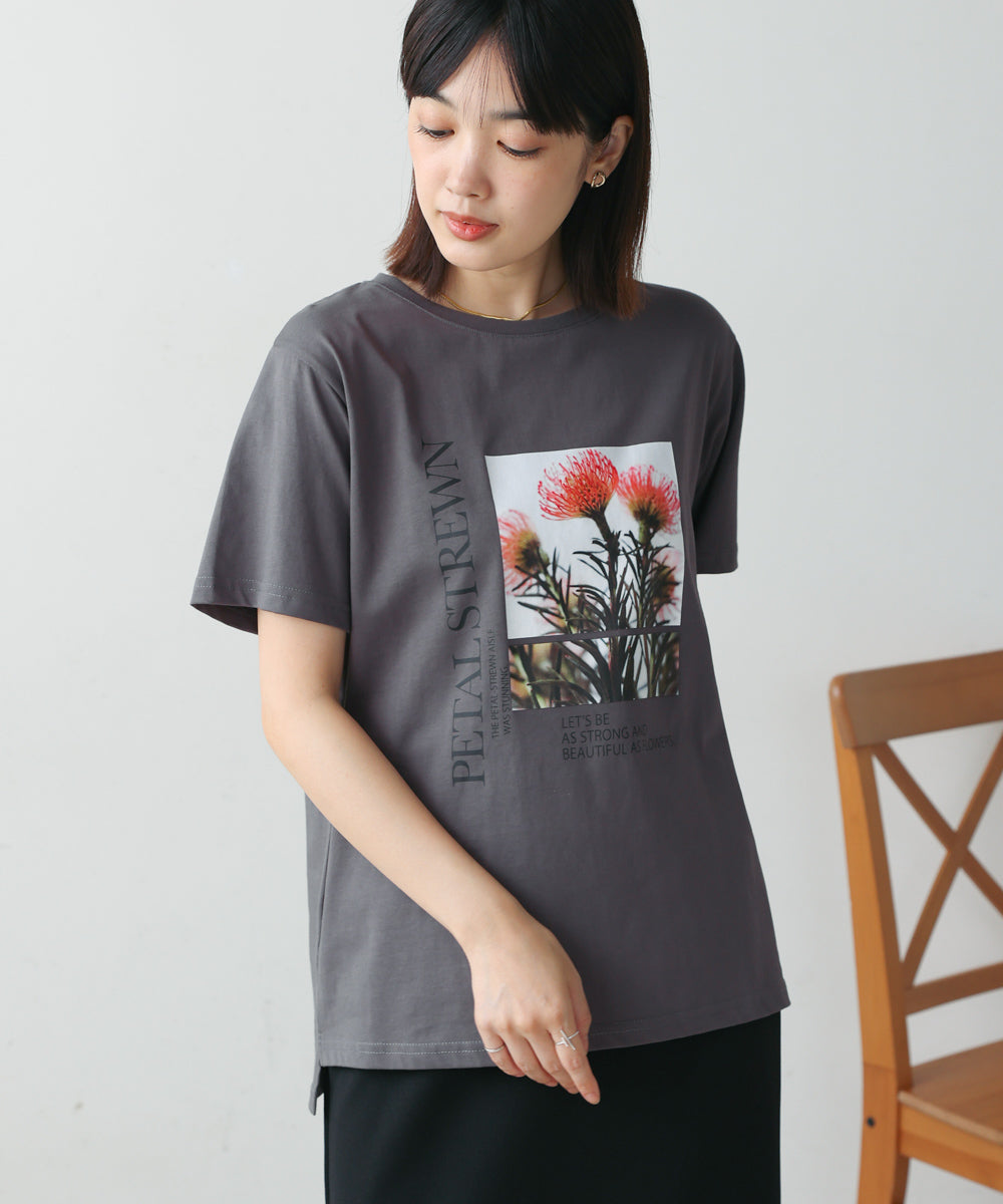 フォトフラワーTシャツ