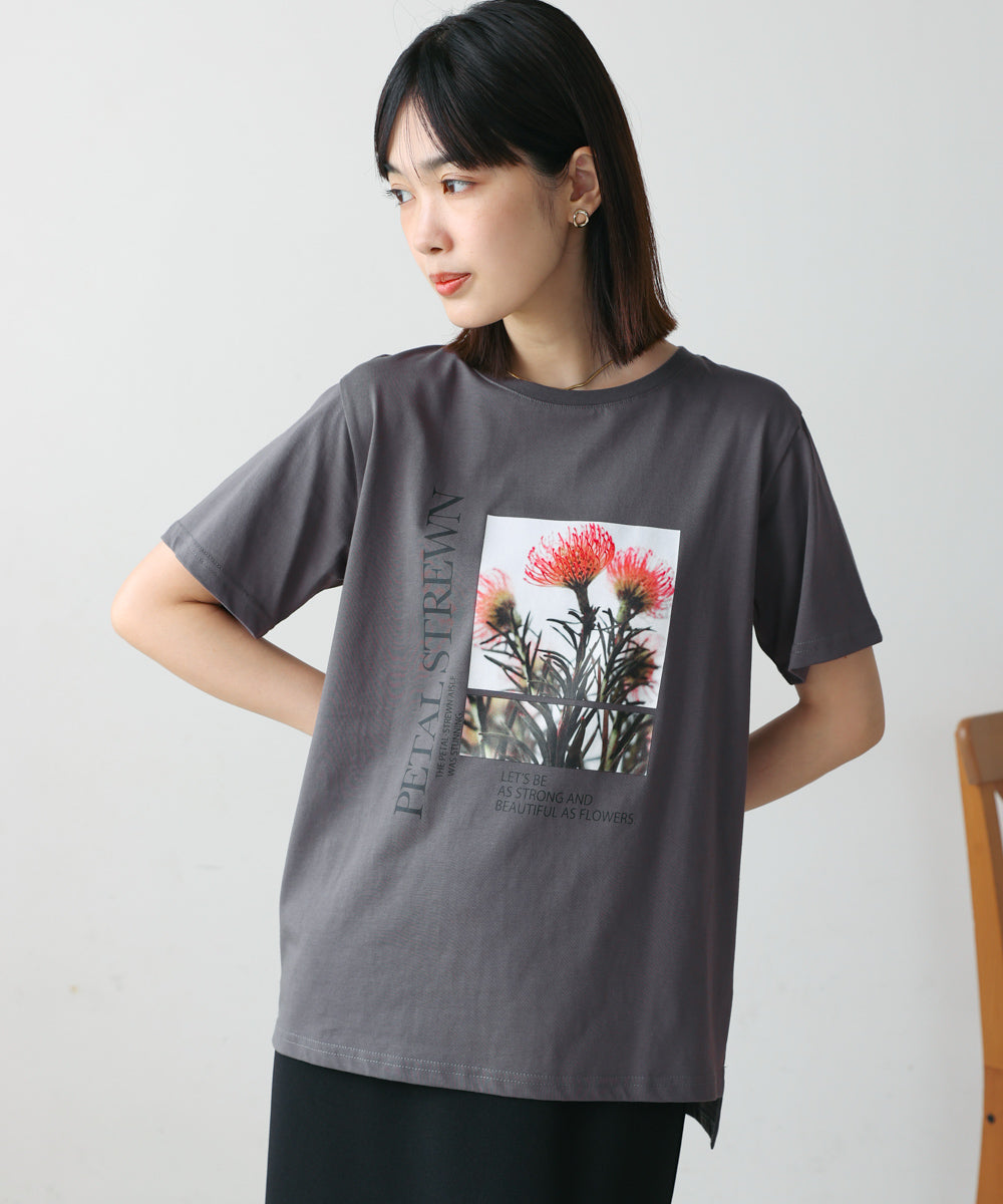 フォトフラワーTシャツ