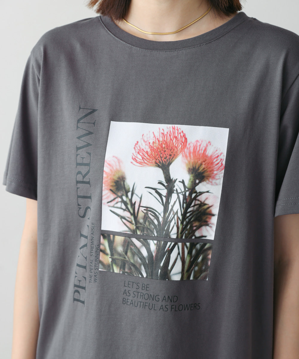 フォトフラワーTシャツ