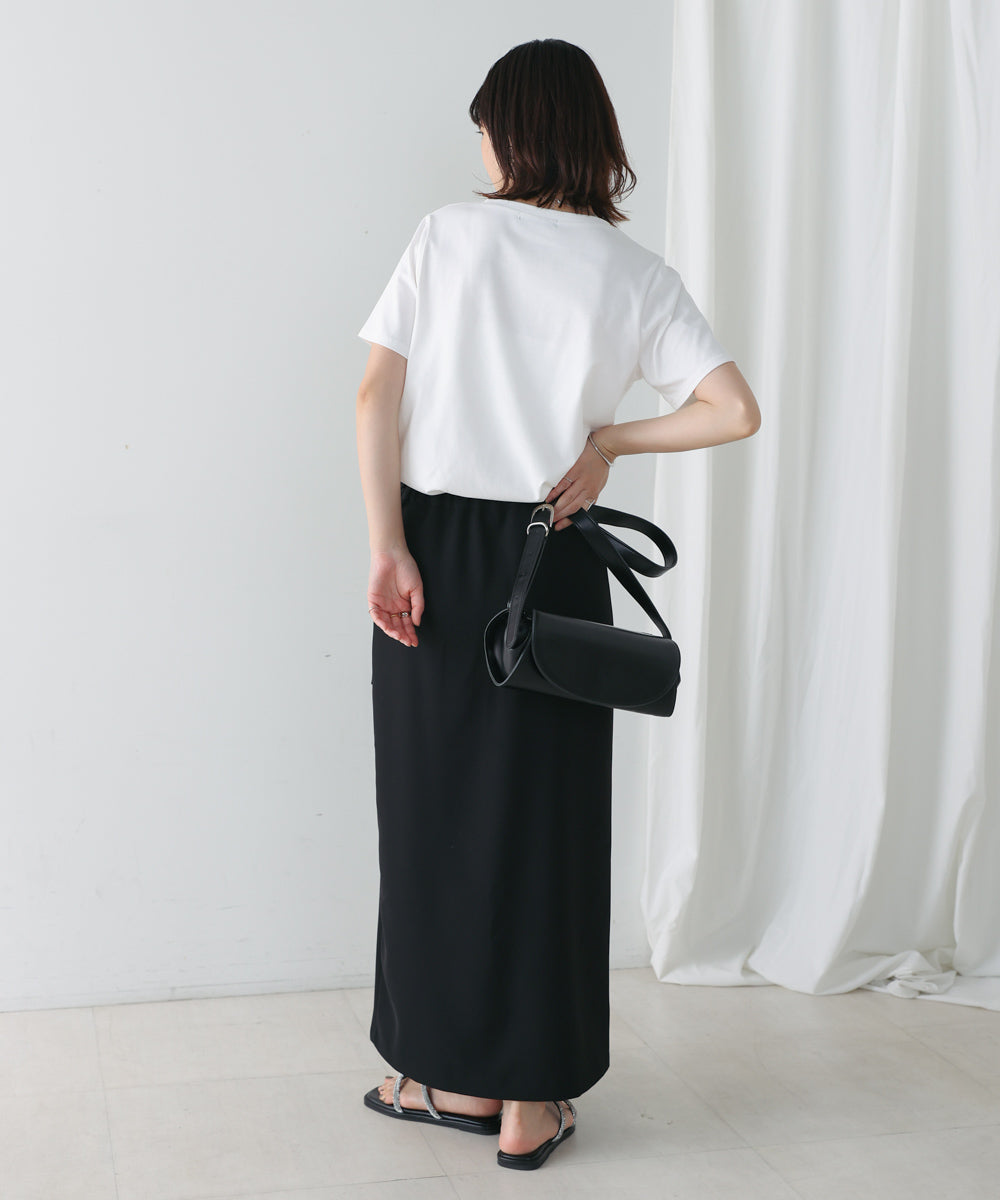 ラメエンボスロゴTシャツ