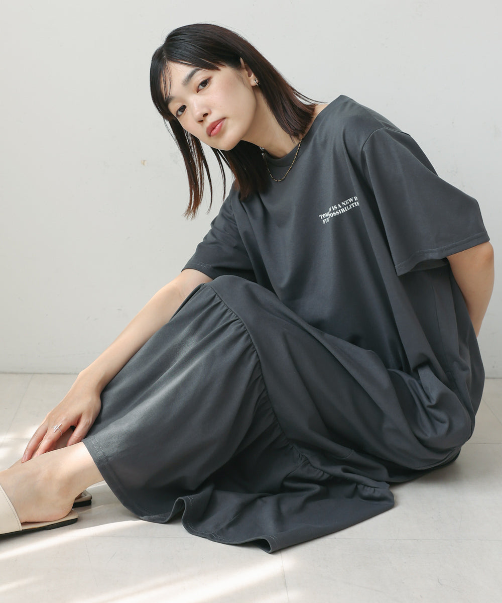【WEB限定】ペプラムフリルワンピース