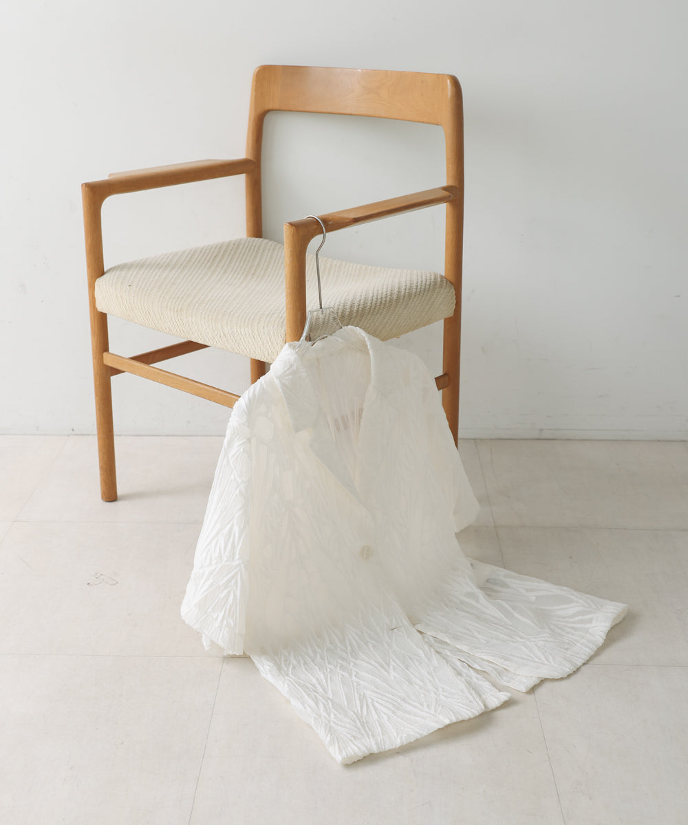 【WEB限定】シアーレース五分袖ジャケット